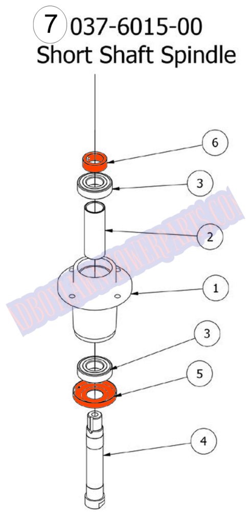 2009 ZT SPINDLE SHORT SHAFT.